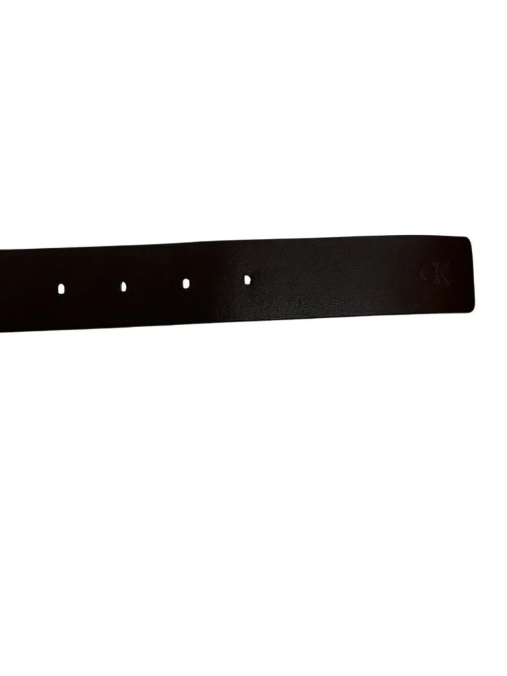 New Calvin Klein Reversible Genuine Leather Belt With Brass Buckle Mens Large Bl
